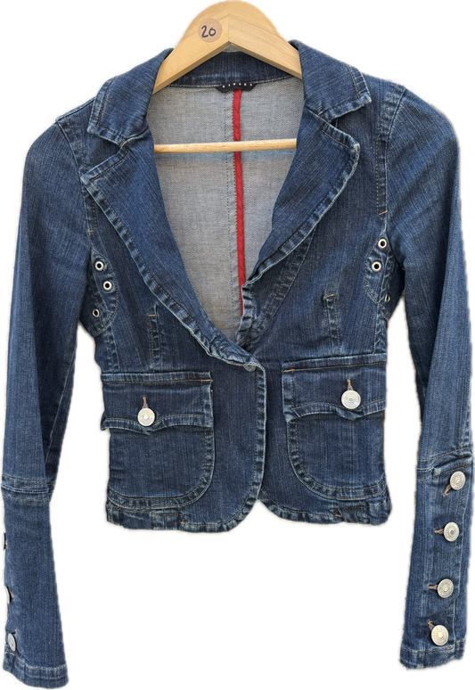 Giacca in denim Sisley